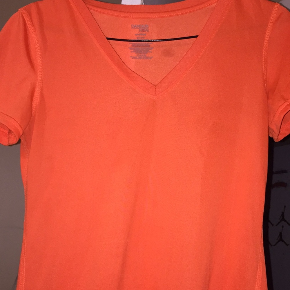 Danskin Bright Orange Workout Shirt